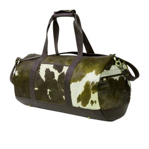 Bolsa de Viaje de Cuero con Pelo de Vaca, Hecha a Mano, Ligera, de Gran Capacidad, Personalizada - Product Image 1