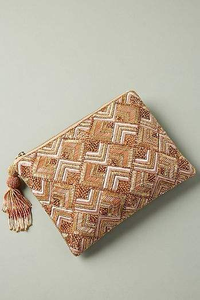 MD HANDICRAFTS HandBeaded Embroidery Classic Coin Purses Artisanal Floral Mixed Colors Zipper Pouches Polyester Lining Wrist - Product Image 5
