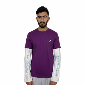 T-shirts double couche à manches longues en gros, meilleur fabricant, respirants, design personnalisé, t-shirts double couche pour hommes - Product Image 1