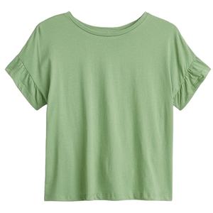 Camisetas de Cuello Redondo para Mujer, Estampadas Digitalmente, Deportivas, Ecológicas, de Algodón/Bambú, Estilo Casual Urbano, Venta al Por Mayor, Marca Privada - Product Image 2