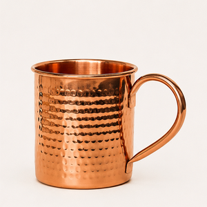 Tasse à Moscow Mule en cuivre pur tendance, finition martelée, artisanale, en cuivre de qualité alimentaire, pour cocktails, logo personnalisé - Product Image 6