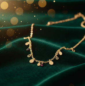 สร้อยคอชุบทอง 18k เงินแท้ 925 ยาว 16 นิ้ว เหมาะสำหรับงานปาร์ตี้ ของขวัญสำหรับเธอ สร้อยคอแบบเรียบหรู น้ำหนักเบา ขายส่งเครื่องประดับ - Product Image 2