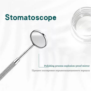 กระจกตรวจฟันสแตนเลสสำหรับทันตแพทย์มืออาชีพ พร้อมด้ามจับตามหลักสรีรศาสตร์ สีเงิน ได้รับการรับรองมาตรฐาน CE - Product Image 5