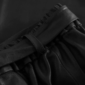 Nouvelle Arrivée Jupe Crayon Gothique Mi-Mollet Respirante, Ajustable, Lavable, Antibactérienne, Brodé(e), en Cuir Véritable pour Femme de Haute Qualité - Product Image 3