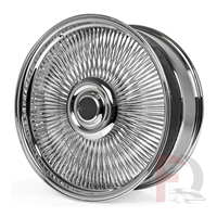 Jantes de voiture personnalisées 13 15 17 18 20 22 24 26 28 pouces 20x8 22x8 14x6 17x9 13x7 13x5.5 14x7 5x127 100 Jantes chromées à rayons pour voiture