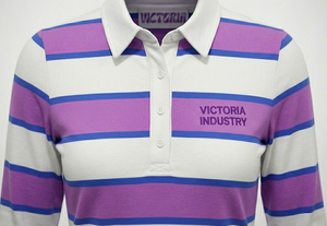 Chemises Polo Rayées à Manches Longues pour Femmes, Col Rabattu, Grande Vente, Nouvelle Collection Printemps 2026, Victoria Industry - Product Image 2