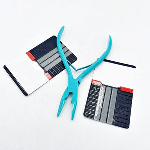 Pinzas Profesionales de Acero Inoxidable de Grado Quirúrgico para Extensiones de Cabello con Microperlas, Logotipo Personalizado, Mango Ergonómico Antideslizante, Precisión - Product Image 5
