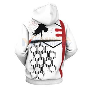 Sweat-shirts à capuche en polaire sublimés personnalisés en gros, brodés, de haute qualité, style streetwear, pull-over, unisexe, vierges - Product Image 2