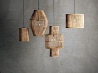 Abat-jour en rotin fait main, abat-jour tissé naturel pour luminaire suspendu, décoration de la maison, décoration de café, restaurant, vente en gros