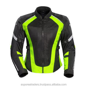 Veste de moto textile sport haute visibilité avec panneaux réfléchissants - Product Image 3