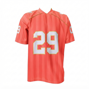 Maillot de football personnalisé en polyester 100% sublimé, col en V, manches courtes, tissu mesh, grande taille, pour hommes, vêtements d'équipe SIPZO IMPEX Premium - Product Image 1