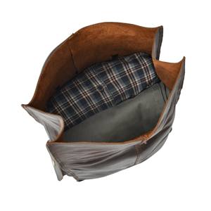 Sac à dos en cuir durable à fermeture enroulée, en cuir de vache véritable, sac à dos de voyage pour homme, sac pour ordinateur portable vintage, design robuste LTBP-0085 - Product Image 4