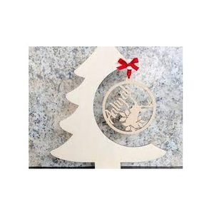 Wholesale Custom Wooden Christmas <b>Tree</b> Mini Tabletop Crafts Personalized Hanging Deer Ornament DIY Xmas Party Decor Ornament - Product Image 1