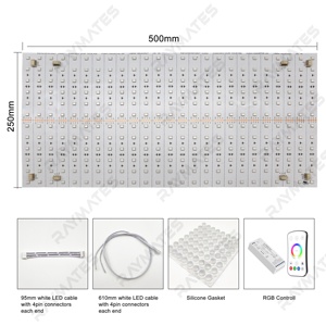 Painéis de <span class=keywords><strong>LED</strong></span> Publicitários RGB 300 LEDs 5050 Lux, Painel de <span class=keywords><strong>LED</strong></span> Cortável 6 LEDs DC24V DIMMABLE 30W para Bancadas Translúcidas - Product Image 5