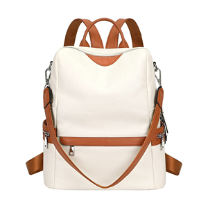 Hot Sale Brown Genuine Vintage Style Fashion Leather Travel Back Pack Laptop Bag Waterproof Back Pack for Men - Product Image 2