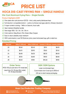 Sartén Antiadherente Multifuncional, Apta para Gas e Inducción, Personalizada, Ecológica, Fabricada en Vietnam - Product Image 5