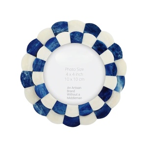 Cadre photo de mariage élégant Incrustation d'os-Porte-numéro de table personnalisable et décor d'événement en vrac - Product Image 2