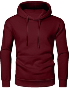 Sweat à capuche pour homme en mélange de coton premium, imperméable, décontracté, à manches longues, avec fermeture éclair, poche kangourou, lavable en machine - Product Image 2