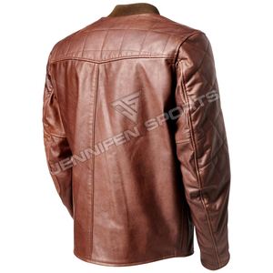 Veste en cuir véritable pour homme style Brando, veste de motard Perfecto noire, service OEM personnalisé - Product Image 2