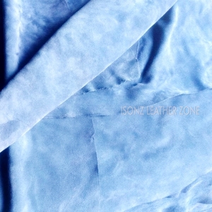 Cuir suédé bleu véritable multi-usages pour meubles, articles décoratifs, sacs, canapés, vêtements, football, golf - Product Image 1