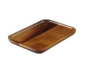 Plateau de service rectangulaire en bois d'acacia de qualité supérieure, moderne, écologique, résistant au lave-vaisselle, pour la restauration et la décoration - Product Image 5
