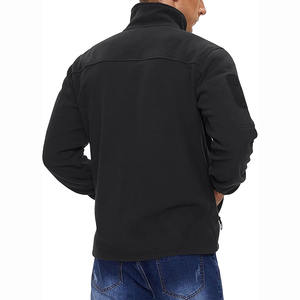 Veste polaire décontractée pour homme à col montant, entièrement zippée, chaude pour l'automne, imperméable, réversible, coupe-vent, pour usage extérieur, service OEM - Product Image 3
