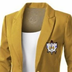 เสื้อเบลเซอร์สีน้ำเงิน Sigma Gamma Rho สำหรับผู้หญิง เสื้อแจ็คเก็ตสตรีนักศึกษาสมาคมกรีก ดีไซน์หรูหรา ตัดเย็บอย่างประณีต เหมาะสำหรับใส่ทำงาน ใส่ลำลอง หรือใส่ในโอกาสทางการ สามารถสั่งตัดได้ - Product Image 5