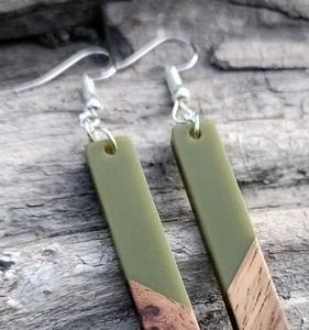 MN EXPORTS Handmade Natural Resin & Wood <b>Drop</b> Earrings for Women Lightweight Boho Dangle Party Jewelry Gift From Uttar Pradesh - Product Image 3