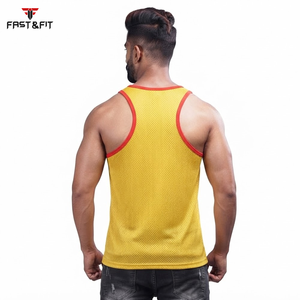 Factory Price Breathable <b>Men</b> Sports Mesh Sleeveless Mesh <b>Singlets</b> for <b>Men</b> Transparent Vest for Sale Transparent Vest - Product Image 2