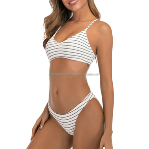 ชุดบิกินี่เซ็กซี่สำหรับผู้หญิงขายดีที่สุด ขายส่งแบบ OEM รับผลิตตามแบบ พิมพ์ลายได้ ชุดว่ายน้ำสองชิ้น คุณภาพสูง ผลิตจากผ้าสแปนเด็กซ์/ไนลอน น้ำหนักเบา - Product Image 4