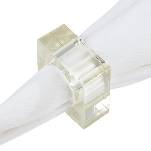 Porte-serviettes décoratif de Noël en acrylique, anneau pour serviettes pour hôtels et décoration de table de mariage, design personnalisé disponible - Product Image 3