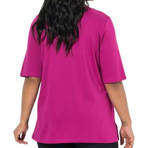 Camiseta Extra Grande Personalizada 100% Algodón para Mujer, Camiseta Lisa de Talla Grande, Venta al por Mayor, Impresión de Logotipo OEM ODM - Product Image 5