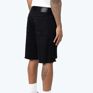 Pantalones Cortos de Mezclilla Transpirables de Cintura Alta con Lavado Claro para Hombre, Estilo Urbano de Verano, Venta al por Mayor, MOQ Bajo, Nuevos Diseños Elegantes, Múltiples Colores - Product Image 2