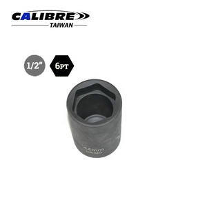 TAIWAN CALIBRE - Llave de vaso hexagonal de 6 puntas con rótula, métrica, de 1/2 pulgada x 44 mm, CR-MO - Product Image 2