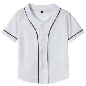 Maillot de baseball élégant personnalisé, T-shirts de compression à manches courtes 100 % polyester antibactérien, uniforme OEM grande taille avec logo frontal - Product Image 5