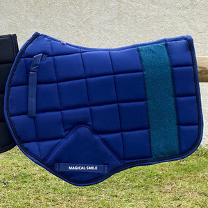 Almohadillas para Silla de Montar de Alta Calidad, Línea Clásica, Azul Brillante, Almohadilla para Silla de Montar de Salto, Gran Calidad - Product Image 4