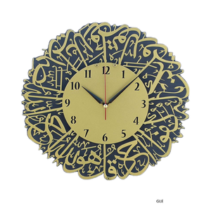 Luxury Modern Leaf Shape <b>Wall</b> <b>Clock</b> Hanging Art Gold Metal <b>Wall</b> Watch for Home Living Room Decorations - Product Image 5