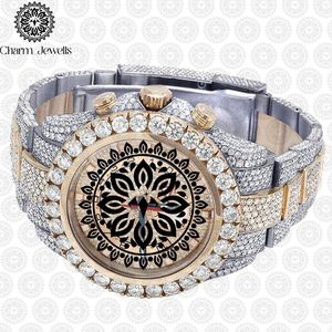 Charm_Jewells Luxury Unisex Watch Stainless Steel Bracelet Round Dial Analog Quartz Movement 42mm <b>Chronograph</b> Fashion Jewelry - Product Image 5