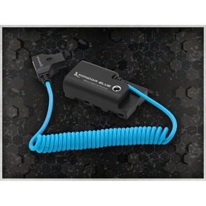 Kondorr Blue D-Tap Power <b>Cable</b> to Son_y L-Series Dummy <b>Battery</b> - Product Image 5