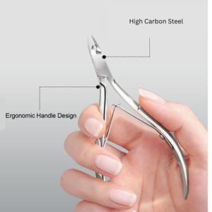 Alicates Profesionales de Acero al Carbono Curvos para Uñas Gruesas e Incarnadas de Dedos de Manos y Pies - Herramienta de Precisión para Manicura/Pedicura con Mandíbula Ancha - Product Image 3