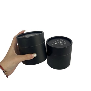 Emballage en tube de papier kraft personnalisé biodégradable recyclable pour cylindre de thé de qualité alimentaire pour boîte de tube de poudre ChaTea mat disparaissant - Product Image 4