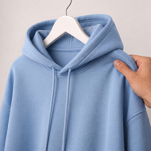 Sweat-shirts à capuche 100% coton, couleur unie, molleton épais, poids lourd, surdimensionnés, impression de logo personnalisée, sweat-shirts pour hommes - Product Image 3