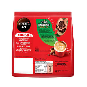 Café instantáneo Nescafé 3 en 1 con crema y azúcar en paquetes de 20g, cajas a granel para máquinas expendedoras y servicios de alimentación. - Product Image 2