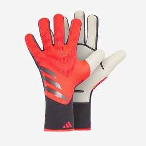 Gants de gardien de but rouges, gants de football avec paume texturée pour l'entraînement et les matchs - Product Image 1