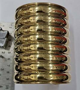 Rawat Antique Silver Brass <b>Shell</b> Bohemian Fashion Bangles Handmade Indian Costume Jewelry Claw Setting for Women's Anniversary - Product Image 2