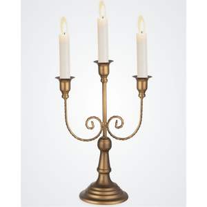 En gros Candelabre romantique en cristal doré, Porte-bougie en verre perlé en fer, Centre de table pour mariages, événements et repas - Product Image 4