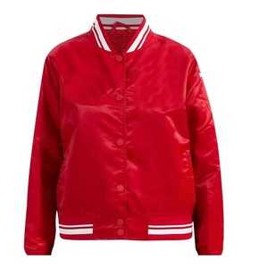 Chaqueta Universitaria de Béisbol Personalizable en Satén, Unisex, Clásica, Transpirable, para Secundaria - Product Image 1