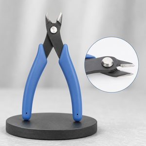 Pince coupante de précision professionnelle à manche bleu pour la fabrication de bijoux et la coupe de fil – Outil à main - Product Image 5
