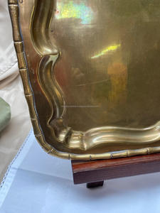 Plateau de service vintage en laiton, fait main, vaisselle décorative traditionnelle pour la maison, la cuisine et la salle à manger - Product Image 5