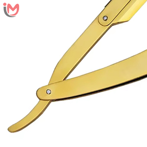 Stainless Steel Barber <b>Swing</b> Lock Razors <b>Single</b> Blade Customizable Color Feel Salon Quality Straight Edge Face - Product Image 5